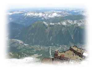 View from Aiguille du Midi