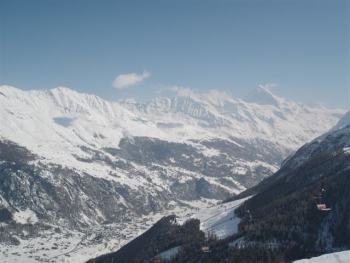view from the skiing area