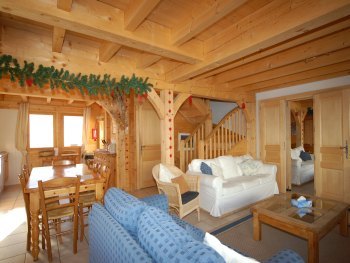 sitting room and dining room