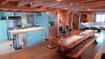 dining room and kitchen