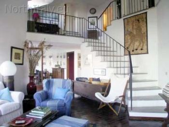 Living room and second level