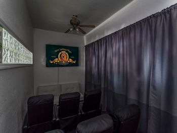 In-house movie theater room