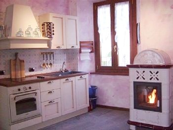 Living room with kitchen