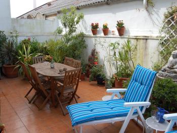 Sunny Patio, Sun Beds & Awning