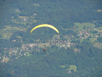 Parapenting above Verchaix