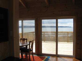 Dining room view to Cape Split