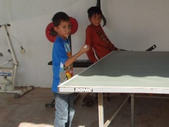 Table tennis & tennis court