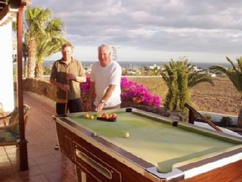 Billiards on the terrace 