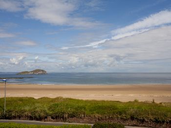 View of beach infront of house