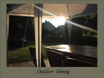 outdoor dining area