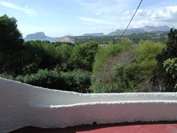 Upper terrace outside double