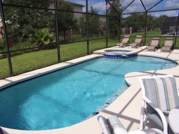 Large private pool and lanai
