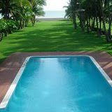 Swimming pool and beach