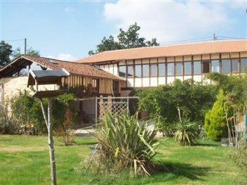 View of gite from garden