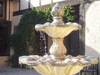 Fountain in courtyard 