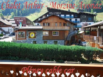 At the bottom of ski or slopes