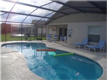 Large pool and lanai