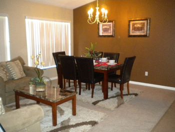 Spacious dining area