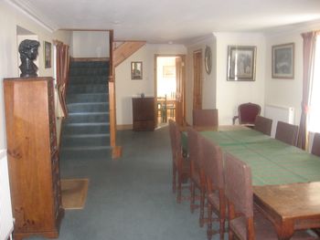 hall and dining area