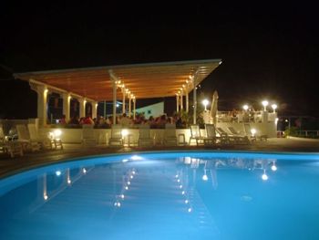 Swimmnig-pool  by night 