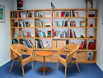 Enjoy a read in the library