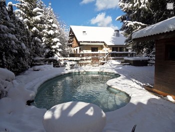 Chalet in winter