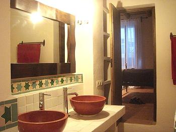 The lowerfloor bathroom