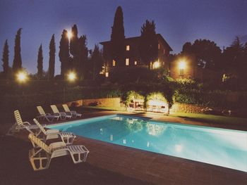 pool by night