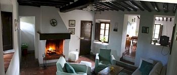 Inside on of the houses