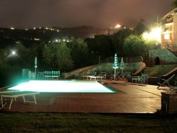 Pool at night