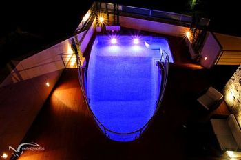 Pool at night