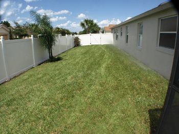 Large side fenced garden