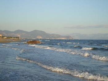 view to the Terracina bay