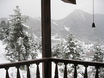 Holiday Chalet balcony