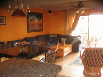 sectional in living room area