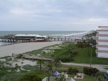 cocoa beach pier, our neighbor
