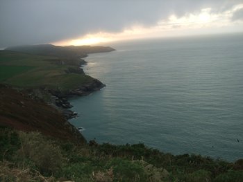 coastal scenery near cottage