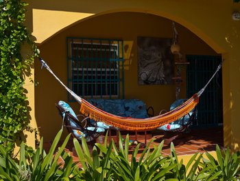 Terrace with hammock