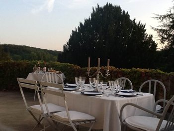 Dinner on terrace