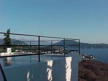 Corner of roof terrace